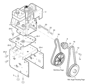Engine Diagram and Parts List for 624504X5B 2003 Briggs and Stratton Snow Blower